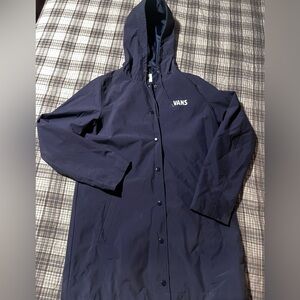Vans Dark Blue Hooded Rain Jacket (Off The Wall)